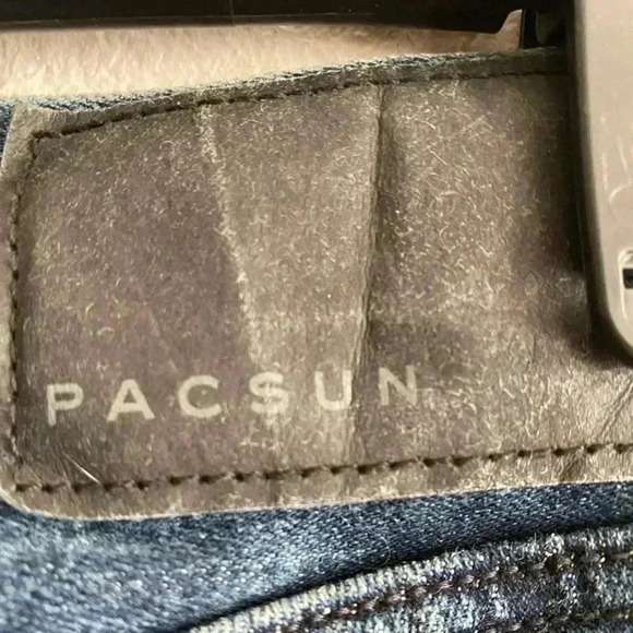 💥PACSUN Mens Slim Taper Vintage Jeans 29 - Picture 9 of 11